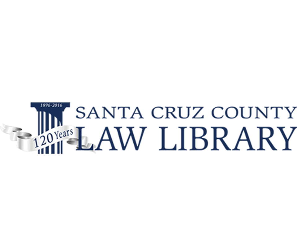 Santa Cruz County Law Library logo.